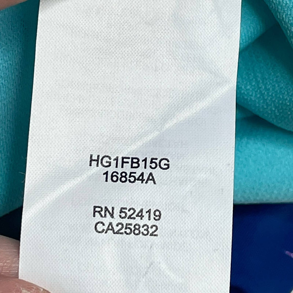 Hobie Seagreen Palm Print Side Tie Bikini Bottom NWT Girls Kids Size 14 - Picture 8 of 8